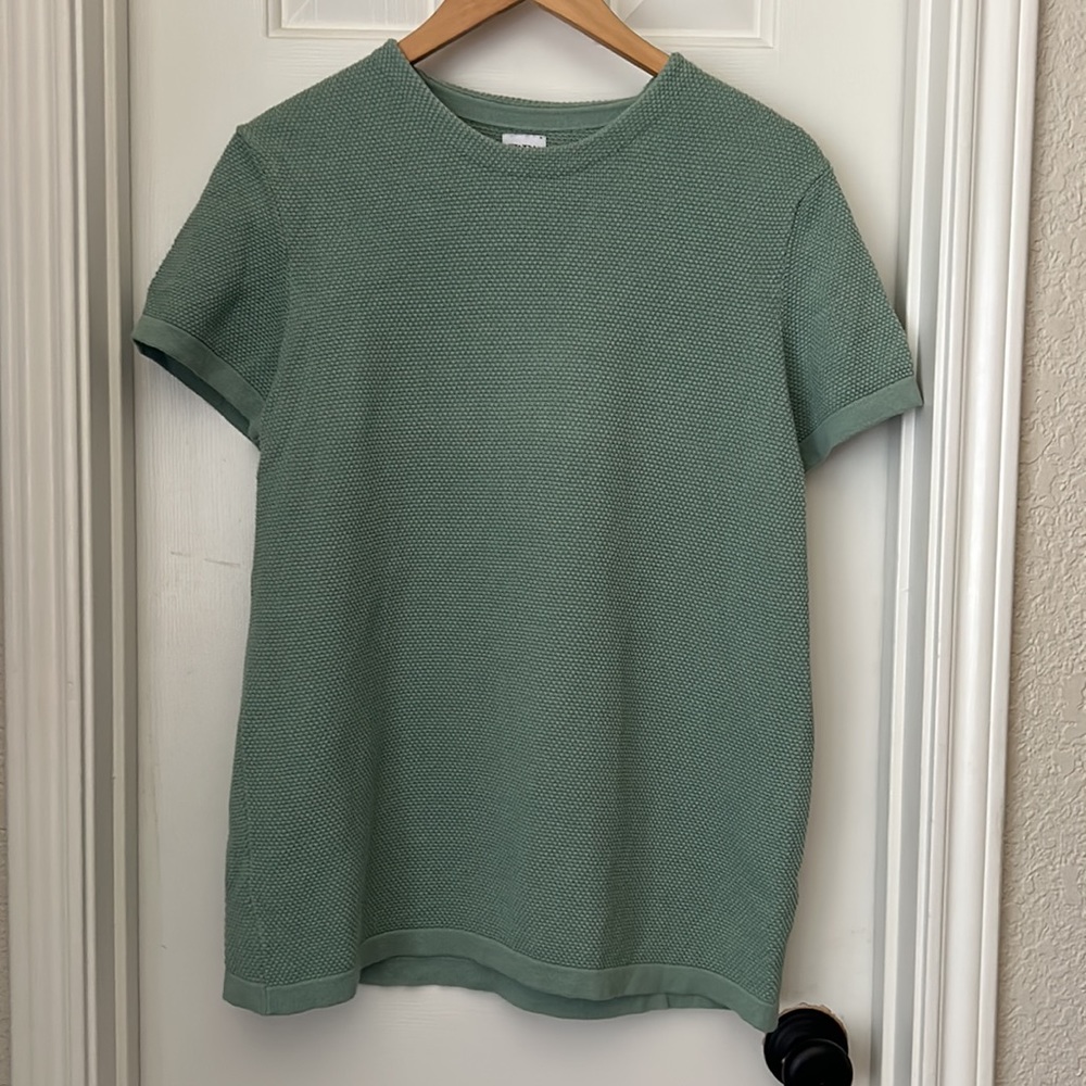 ZARA light green textured top
